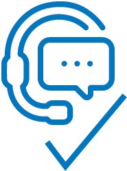 Icon representing matters closed by CAV's contact centre.