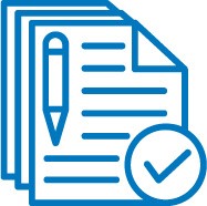 Icon representing reduced rent agreements lodged.
