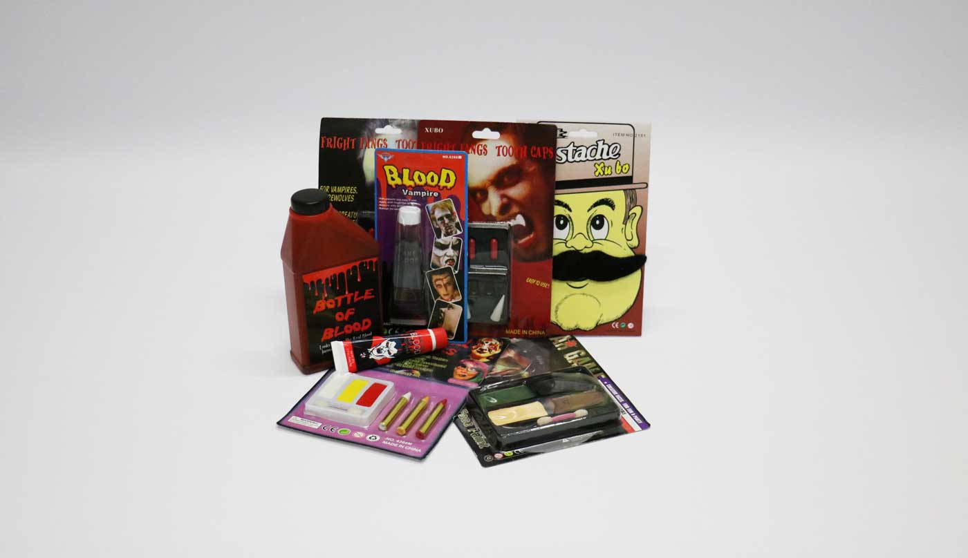 Photo of Halloween related items that do not meet safety standards